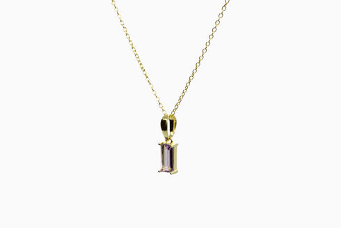 Ameya अमेय | Amethyst | Halskette | 18K Vermeil Vergoldung